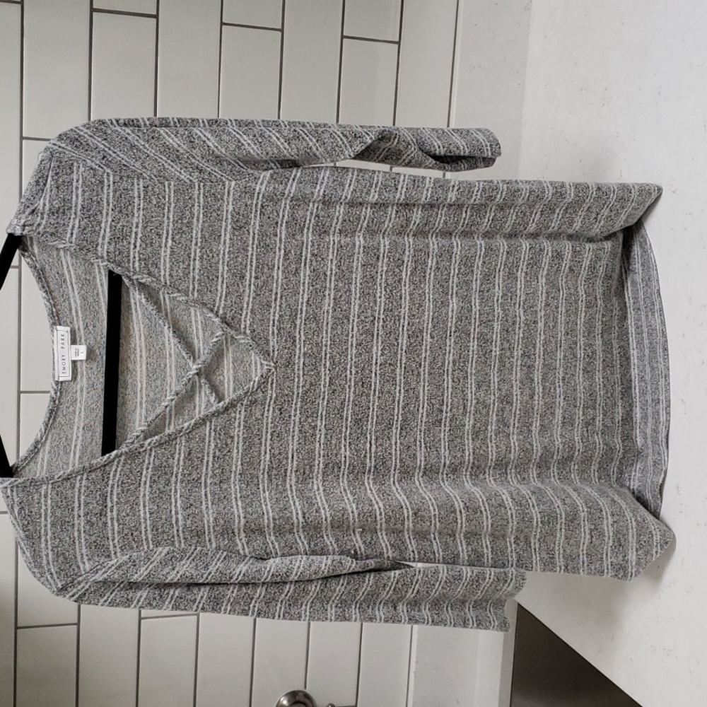 Emory Park Gray Striped Shirt